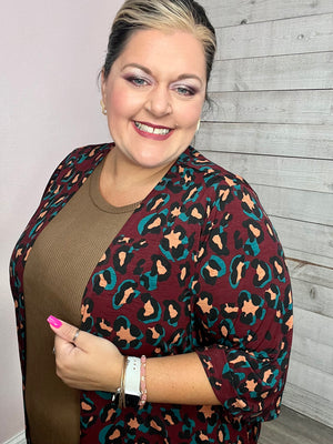 "Come To Party" Animal Print Kimono