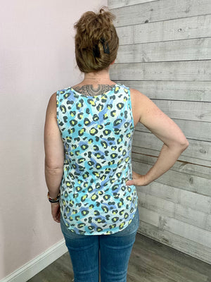 "Steal Your Thunder" Colorful Animal Print Tank Top *FINAL SALE*