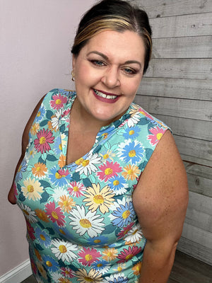 "State of Mind" Floral Sleeveless Top *FINAL SALE*