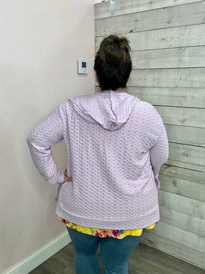 "Lovely Lilac" Zip Up Hoodie Jacket *FINAL SALE*