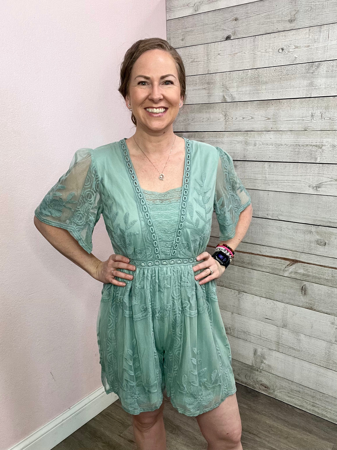 "Blissful Beauty" Lace Romper *FINAL SALE*