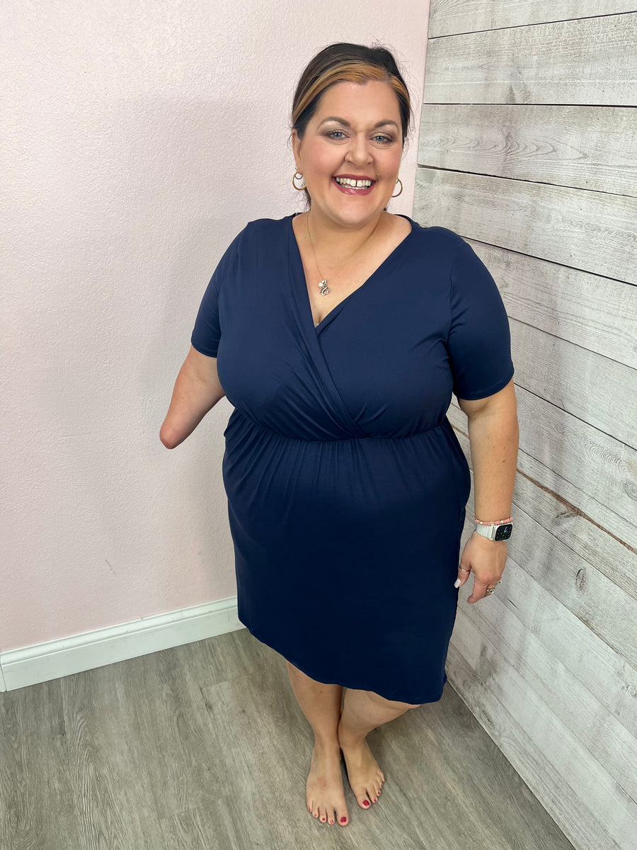 "Isn't She Lovely" Navy Dress *FINAL SALE*