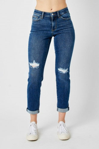 Judy Blue Mid Rise Slim Jean- 82607