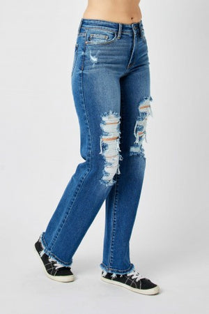 Judy Blue Mid Rise Dad Jean- 82605