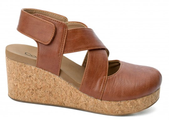 "Case Closed" Corkys Closed Toe Wedge