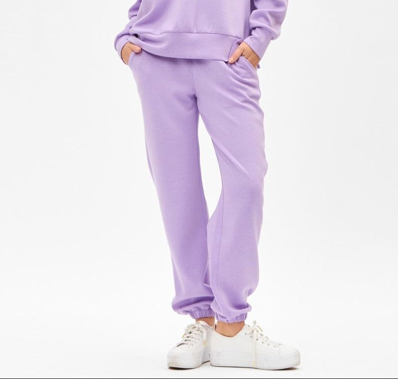 "Closer To Love" Solid Jogger Sweatpants- Purple