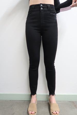 Mica Denim Super Hi-Rise Black Skinny Jeans- MDE-S133BK