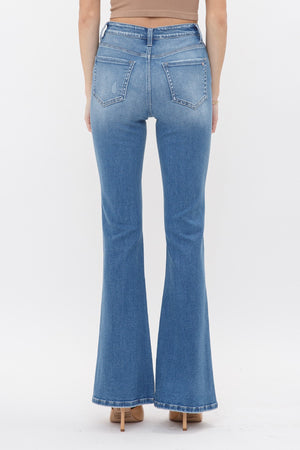 MDP-F172LT Mica Denim High Rise Flare Jeans