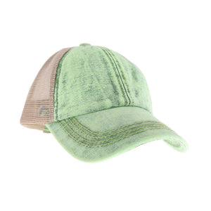 C.C Kids Stone Washed Denim Baseball Hat