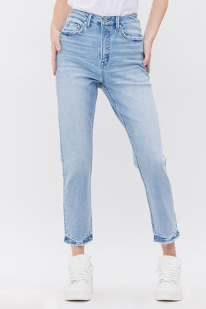 MDP-M171 Mica Denim Super High Rise Tapered Crop Jeans
