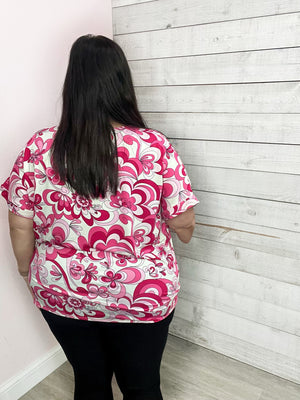 "Everything Pretty" Pink Floral Top *FINAL SALE*