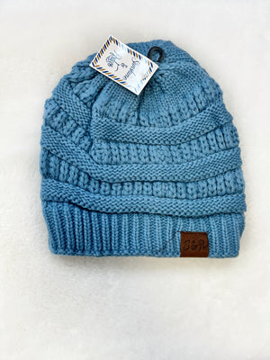 "Wesley" Knit Hat- Blue