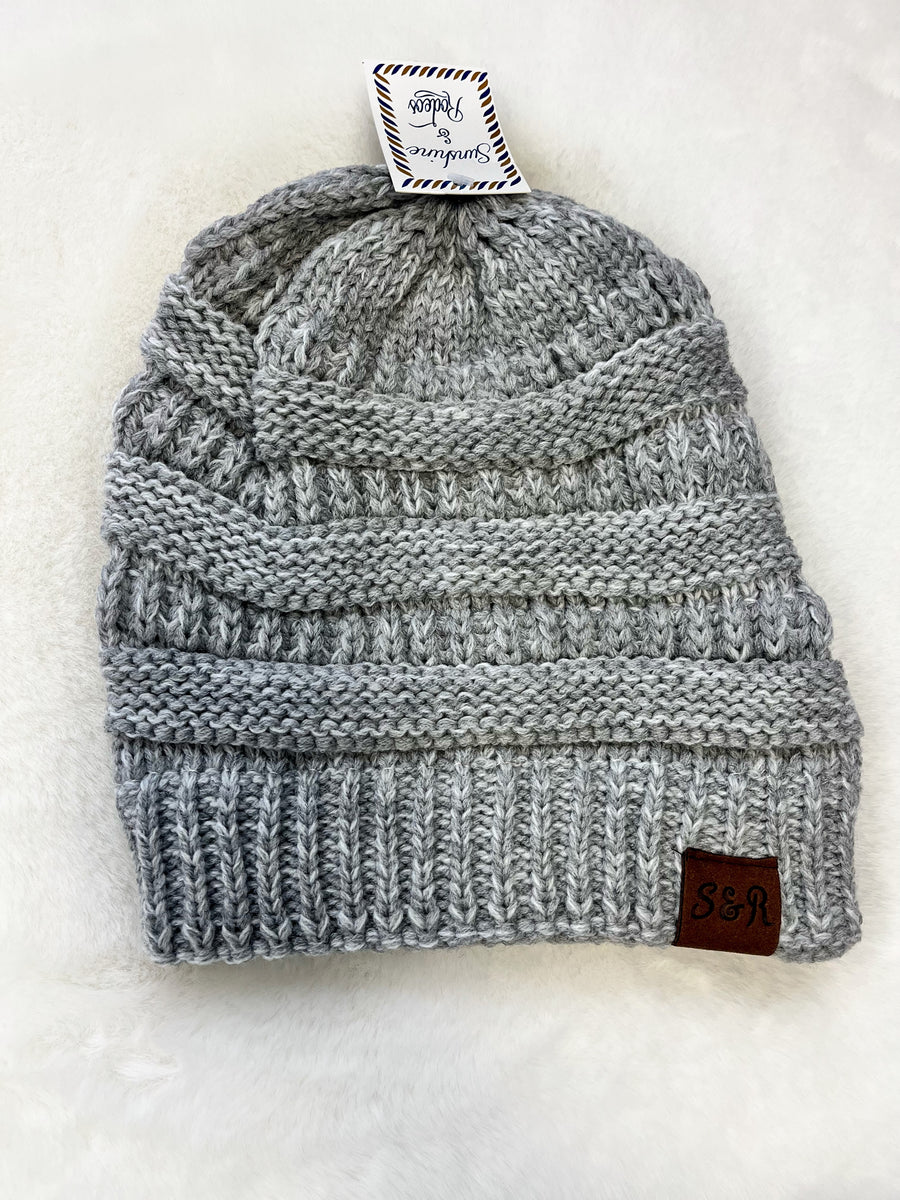 "Wesley" Knit Hat- Grey