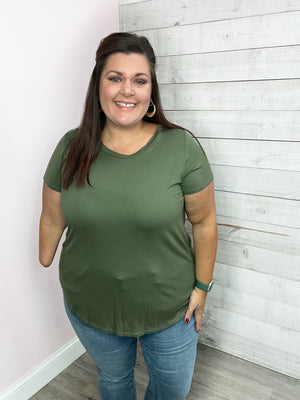 "The Perfect Tee" Solid Short Sleeve Top