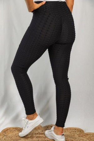 "Simply Amazing" Textured Legging- Black *FINAL SALE*
