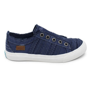 "Parlane" Blue Canvas Sneaker