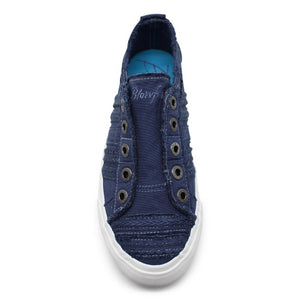 "Parlane" Blue Canvas Sneaker