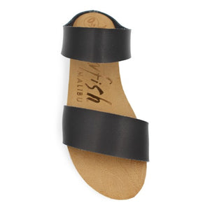 "Monro" Double Strap Sandal- Black *FINAL SALE*