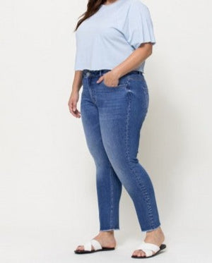 Vervet Mid-Rise Crop Skinny Jeans- V2159M