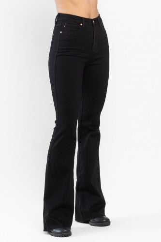 Judy Blue Hi-Waist Black Flare- 88699